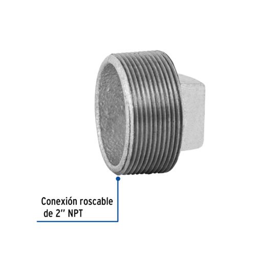 48785 48785 - Tapón macho 2" de acero galvanizado, Foset