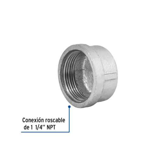 48786 48786 - Tapón hembra 1-1/4" de acero galvanizado, Foset