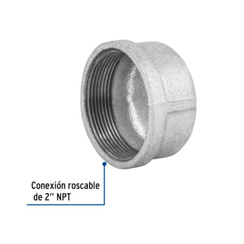48788 48788 - Tapón hembra 2" de acero galvanizado, Foset