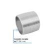 48791 - Niple de acero galvanizado 2" cuerda corrida, Foset