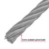 48815 - Metro de cable rígido 1/2" de acero 7x7 hilos, 75 m, FIERO