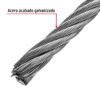 48818 - Metro de cable flexible 7/16" de acero 7x19 hilos, 75 m