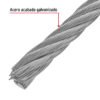 48819 - Metro de cable flexible 1/2" de acero 7x19 hilos, 75 m