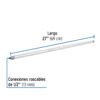 48822 48822 - Niple de acero galvanizado 1/2 x 27", Foset