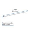 48823 48823 - Niple de acero galvanizado 1/2 x 35", Foset