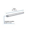 48824 48824 - Niple de acero galvanizado 3/4 x 10", Foset