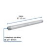48825 48825 - Niple de acero galvanizado 3/4 x 12", Foset