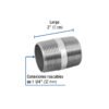 48828 48828 - Niple de acero galvanizado 1-1/4 x 2", Foset