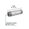 48839 - Niple de acero galvanizado 1-1/2 x 8", Foset