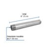 48844 - Niple de acero galvanizado 2 x 6", Foset