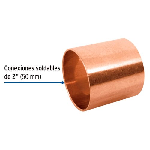 48853 - Cople de cobre 2", sin ranura, FOSET