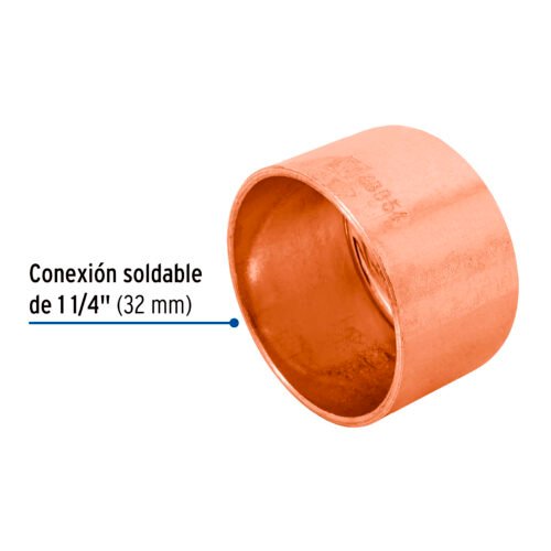 48854 - Tapón capa de cobre 1-1/4", FOSET