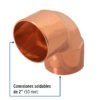 48859 - Codo 90° de cobre de 2", FOSET