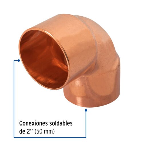 48859 - Codo 90° de cobre de 2", FOSET