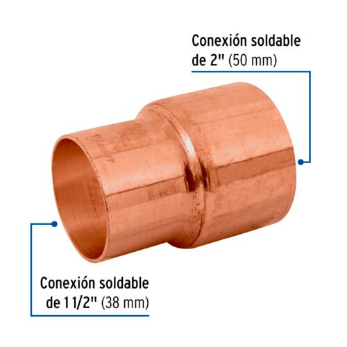 48877 48877 - Reducción bushing de cobre 2 x 1-1/2", FOSET