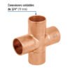 48890 48890 - Cruz sencilla de cobre 3/4", FOSET