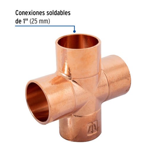 48891 - Cruz sencilla de cobre 1", FOSET