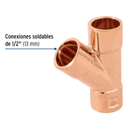 48892 48892 - Yee sencilla de cobre 1/2", FOSET