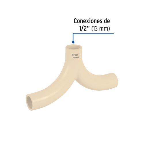 48904 - Mezclador tipo bigote de CPVC 1/2", Foset