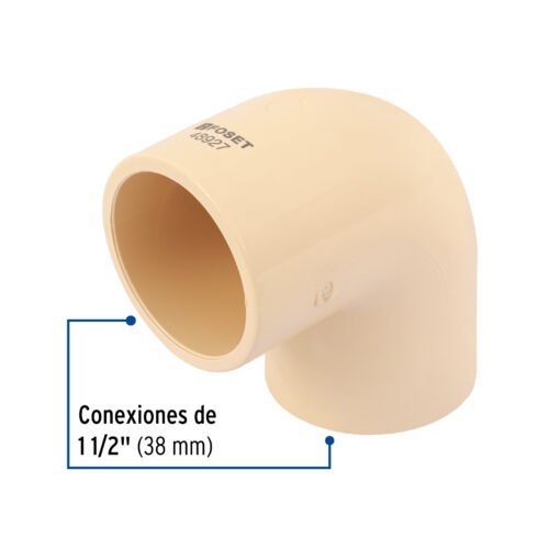 48927 - Codo 90° de CPVC de 1-1/2", FOSET