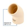 48929 - Codo 45° CPVC de 1-1/4", Foset