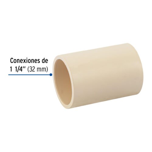 48932 - Cople de CPVC de 1-1/4", Foset