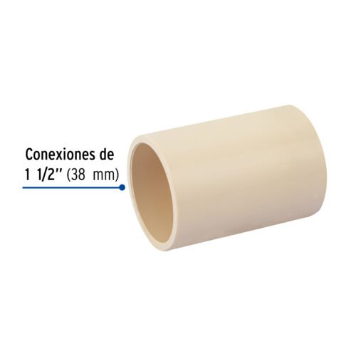 48933 - Cople de CPVC de 1-1/2", Foset