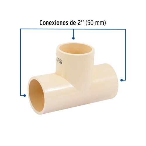 48937 - Tee sencilla de CPVC de 2", FOSET