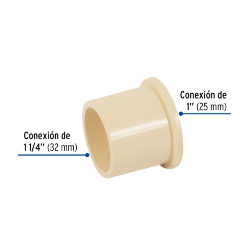48940 - Reducción bushing CPVC 1-1/4" x 1", Foset