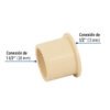 48941 - Reducción bushing CPVC 1-1/2" x 1/2", Foset