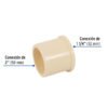 48946 - Reducción bushing CPVC 2" x 1-1/4", Foset