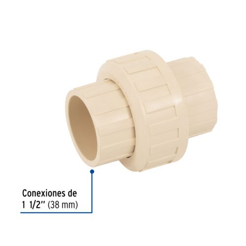 48951 - Tuerca unión lisa de CPVC 1-1/2", Foset