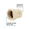 48956 - Conector hembra CPVC 1-1/4", Foset