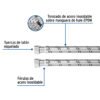 48964 - Manguera para boiler, acero inox, 1/2"x1/2", 40 cm, Foset