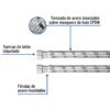 48965 - Manguera para boiler, acero inox, 1/2"x1/2", 60 cm, Foset
