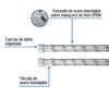 48967 - Manguera para boiler, acero inox, 1/2"x1/2", 120 cm, Foset