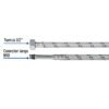 48969 - Manguera para monomando, acero inox, 1/2"x M10, 55 cm