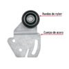 48970 - Sistema corredizo para riel superior de clóset, HERMEX