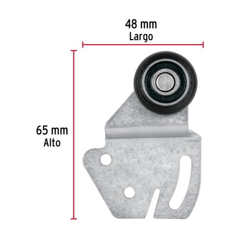 48970 - Sistema corredizo para riel superior de clóset, HERMEX