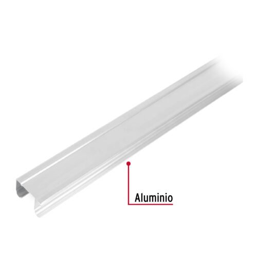 48972 - Riel superior "JJ" de aluminio para puerta corrediza 2 m