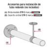 48974 - Tubo redondo para clóset, 3.0 m, acero cromado, HERMEX