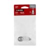 48978 - Brida niquelada para tubo ovalado de clóset, HERMEX
