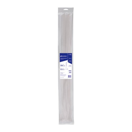 48980 - Bolsa con 25 cinchos plásticos 50 lb, 600x4.5 mm, naturales