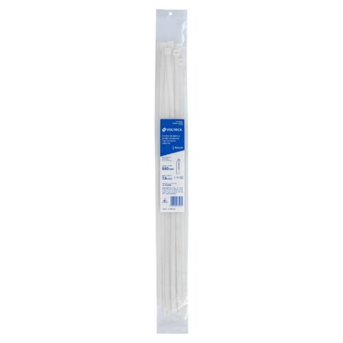 48983 - Bolsa c/10 cinchos plásticos 120 lb, 550 x 7.5 mm, naturales