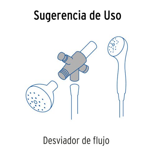 49032 - Desviador de flujo para regadera de teléfono, Foset Riviera