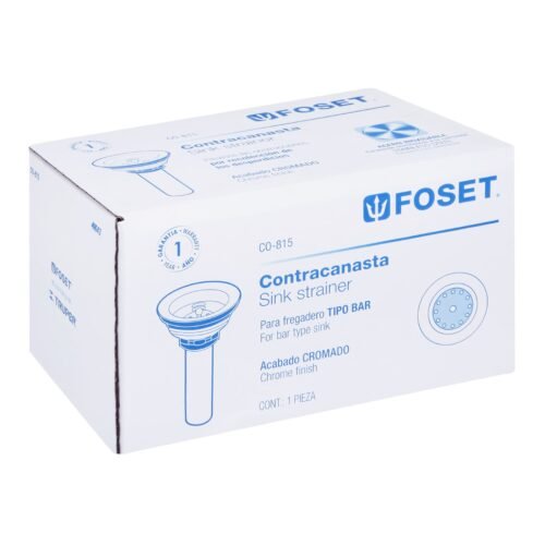 49043 - Contracanasta 2-1/2" inox, tipo bar, Foset