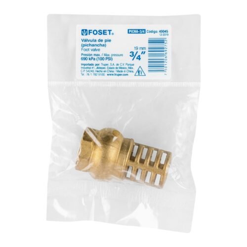 49045 - Pichancha con rejilla de latón 3/4", Foset