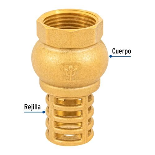 49046 - Pichancha con rejilla de latón 1", Foset