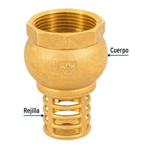 49047 - Pichancha con rejilla de latón 1-1/4", Foset