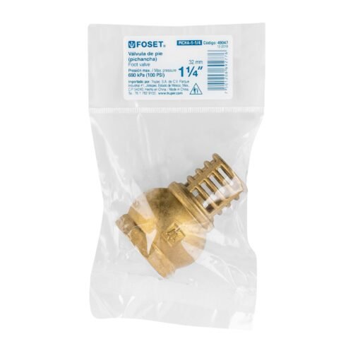 49047 - Pichancha con rejilla de latón 1-1/4", Foset